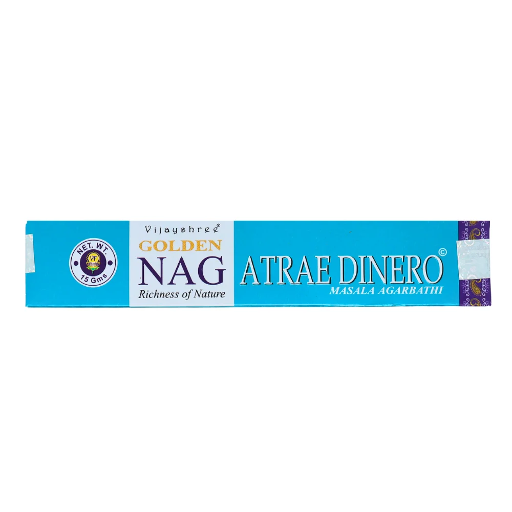 Attrazione Denaro - Bastoncini di Incenso - Vijayshree Golden Nag - 15g