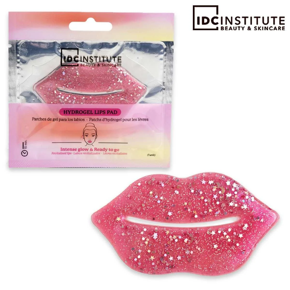 Cuscinetti labbra glitterati rosa Idc Institute