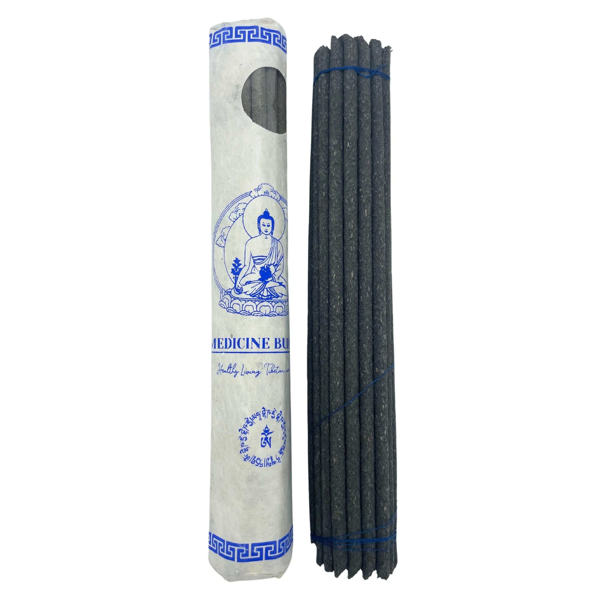 Medicina del Buddha - 30 Bastoncini di incenso Tibetano Premium - 60g