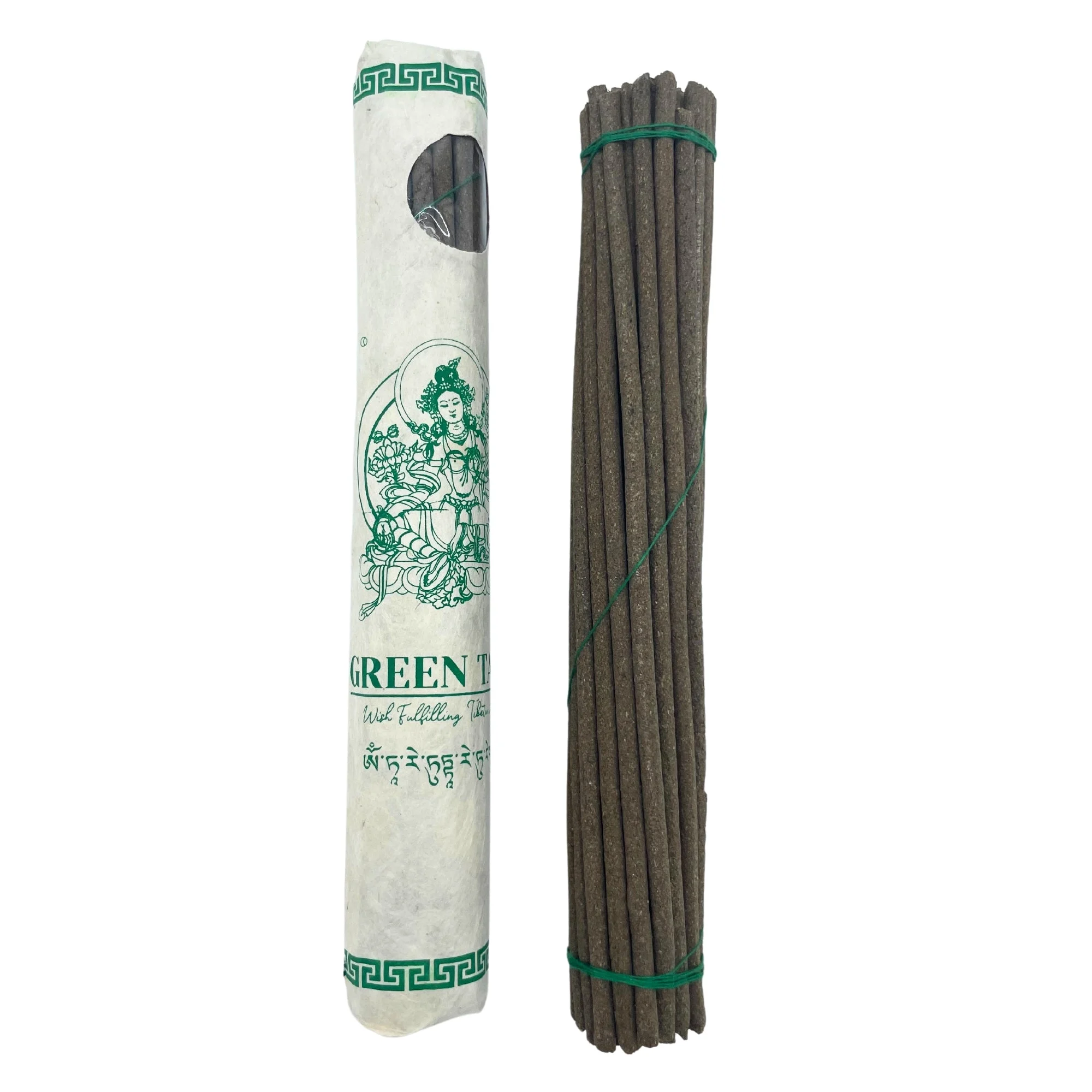 Tè Verde - 30 Bastoncini di incenso Tibetano Premium - 60g