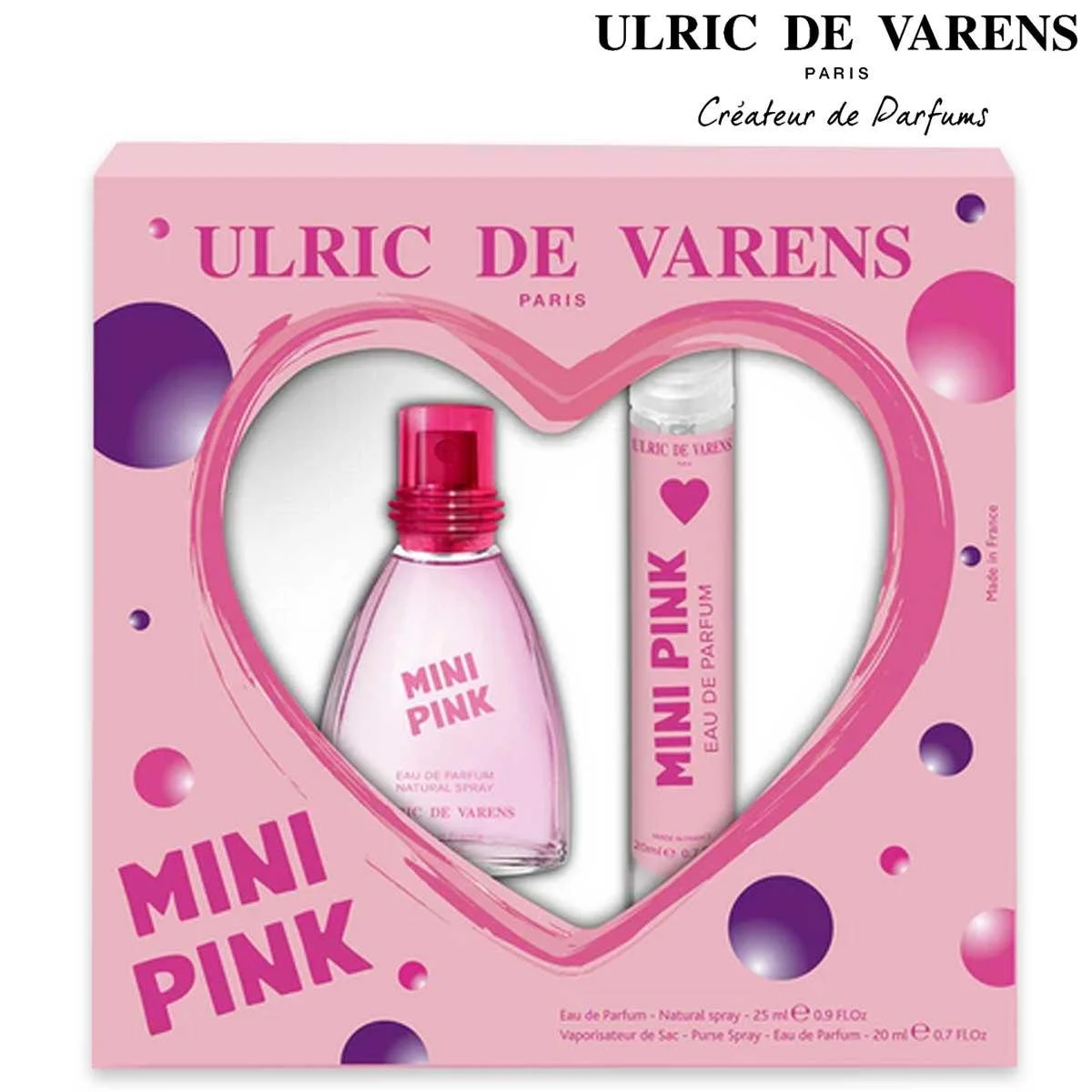 Ulric de varens set mini rosa edp 25ml+vapo 20ml
