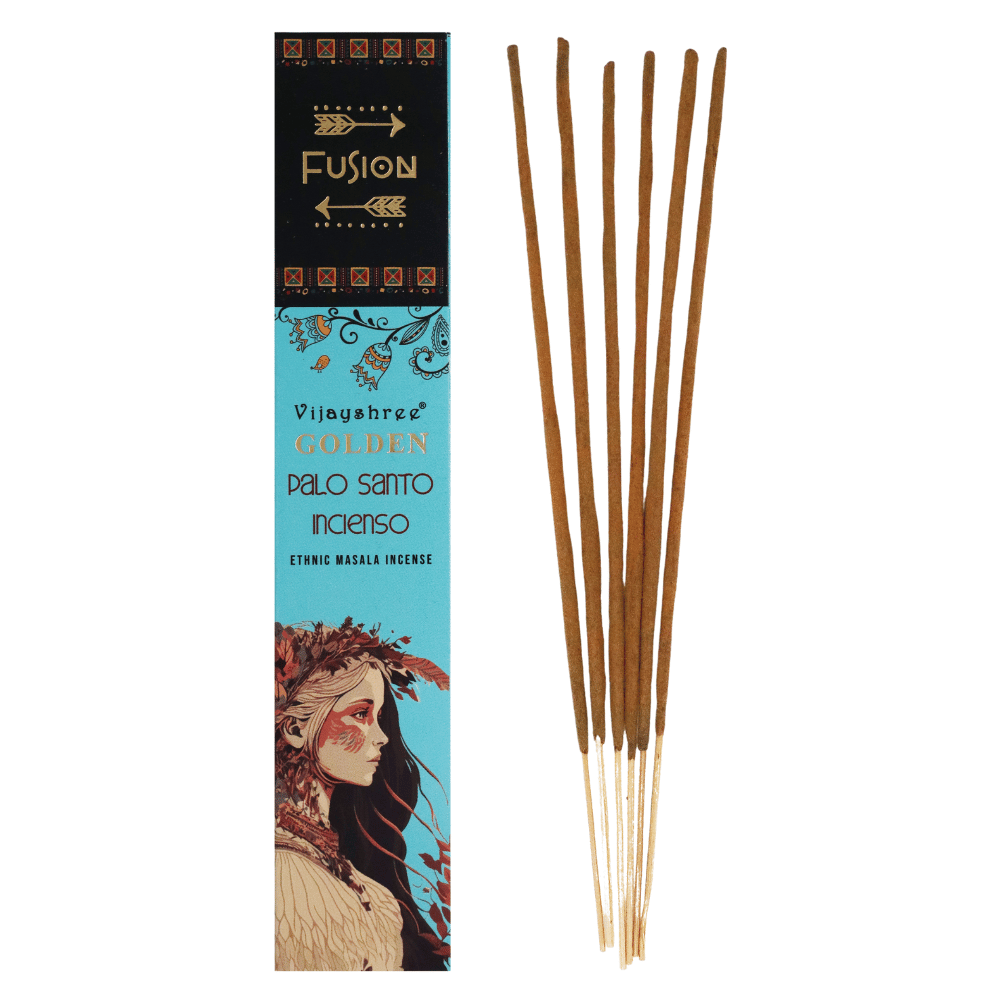 Palo Santo e Incenso - Bastoncini di Incenso - Vijayshree Golden Fusion - 15g