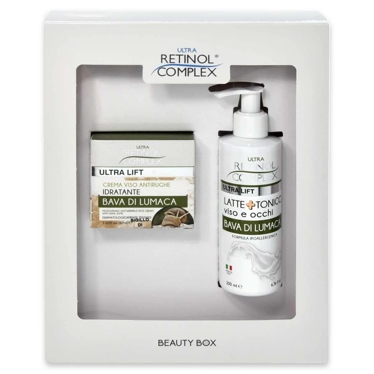 Retinol complex beauty box bava di lumaca