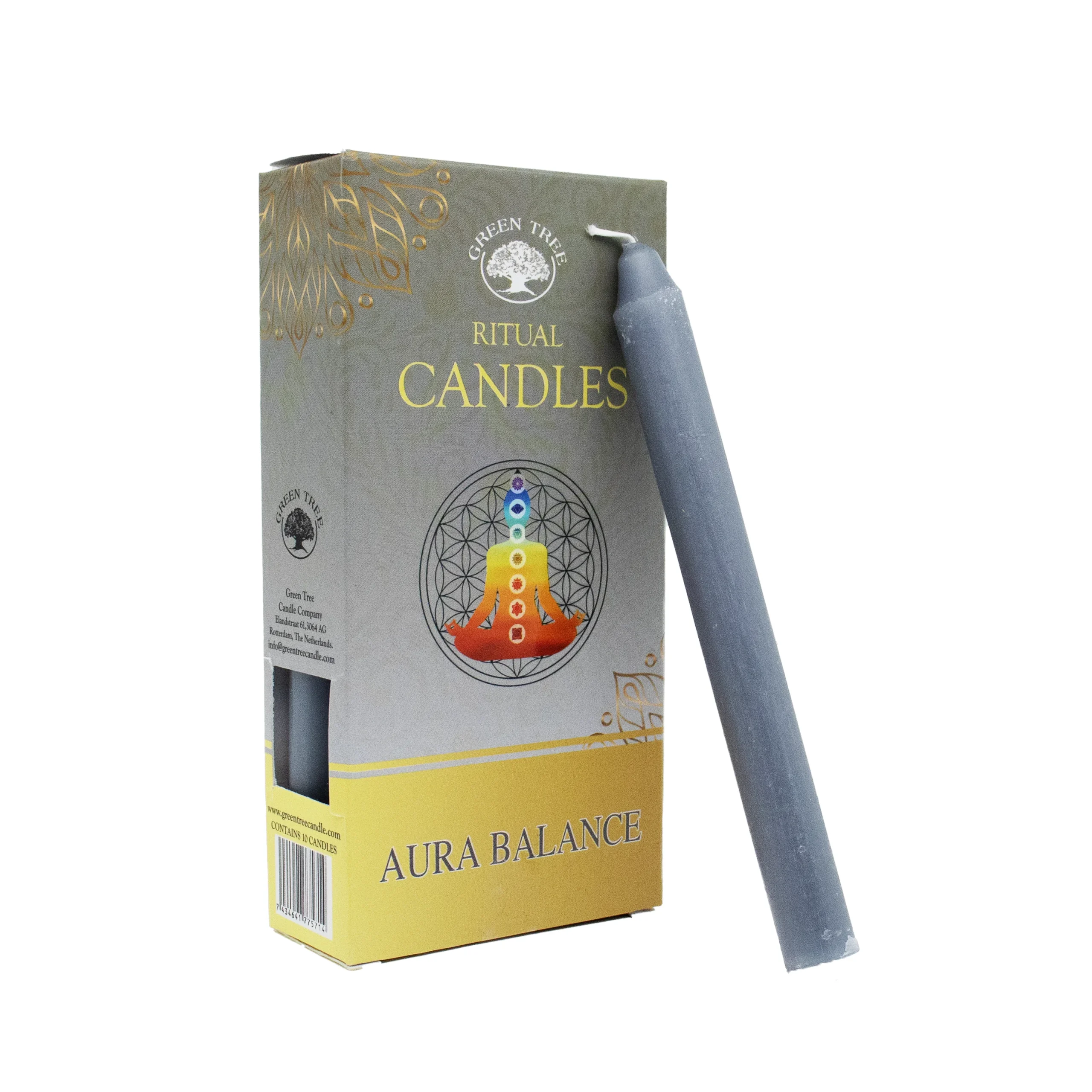 Set 10 Candele per rituali - Bilanciamento dell' Aura