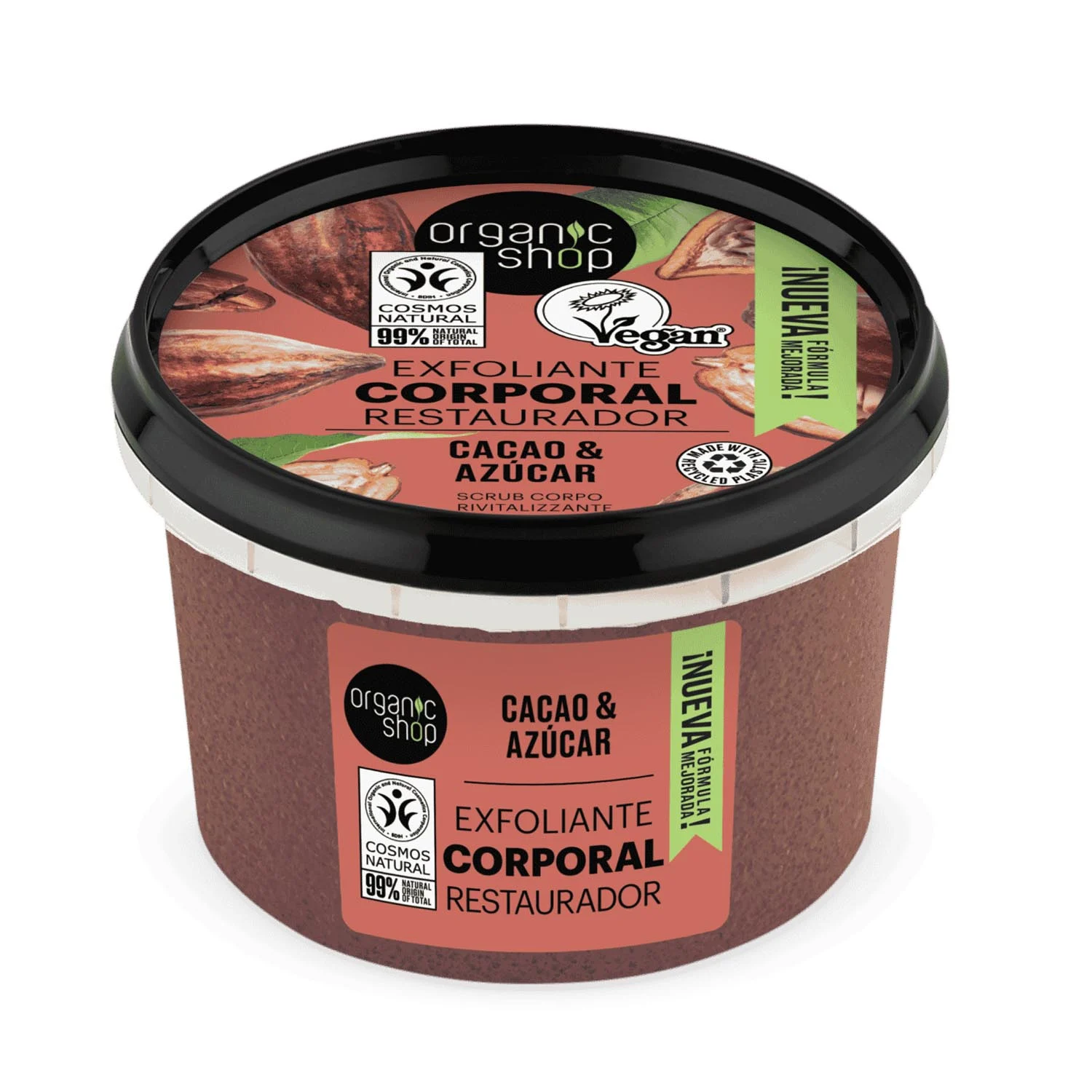 Organic Shop Cacao Esfoliante Corpo Cioccolato Belga