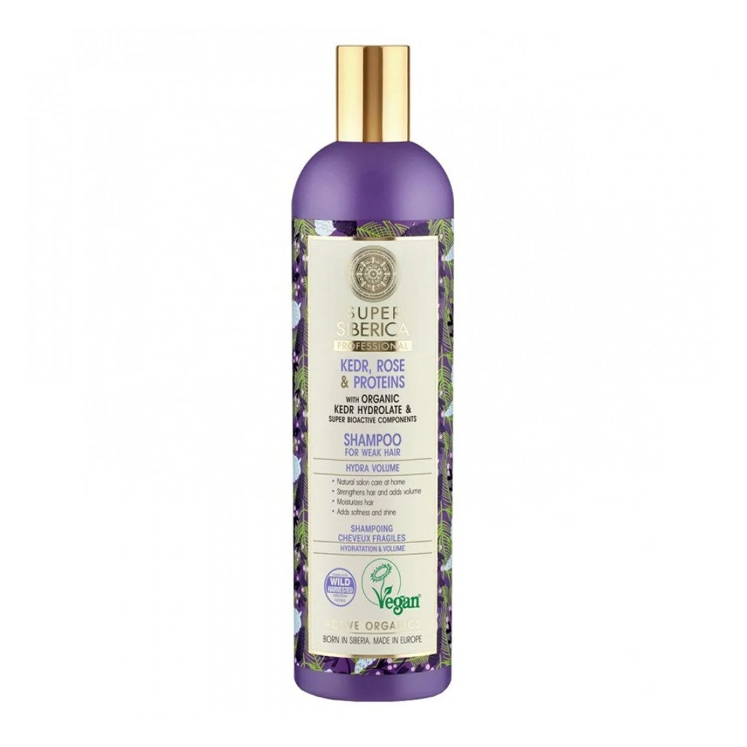 Natura Siberica Pino Rosa e Proteine Shampoo Professionale per Capelli Deboli 400ml