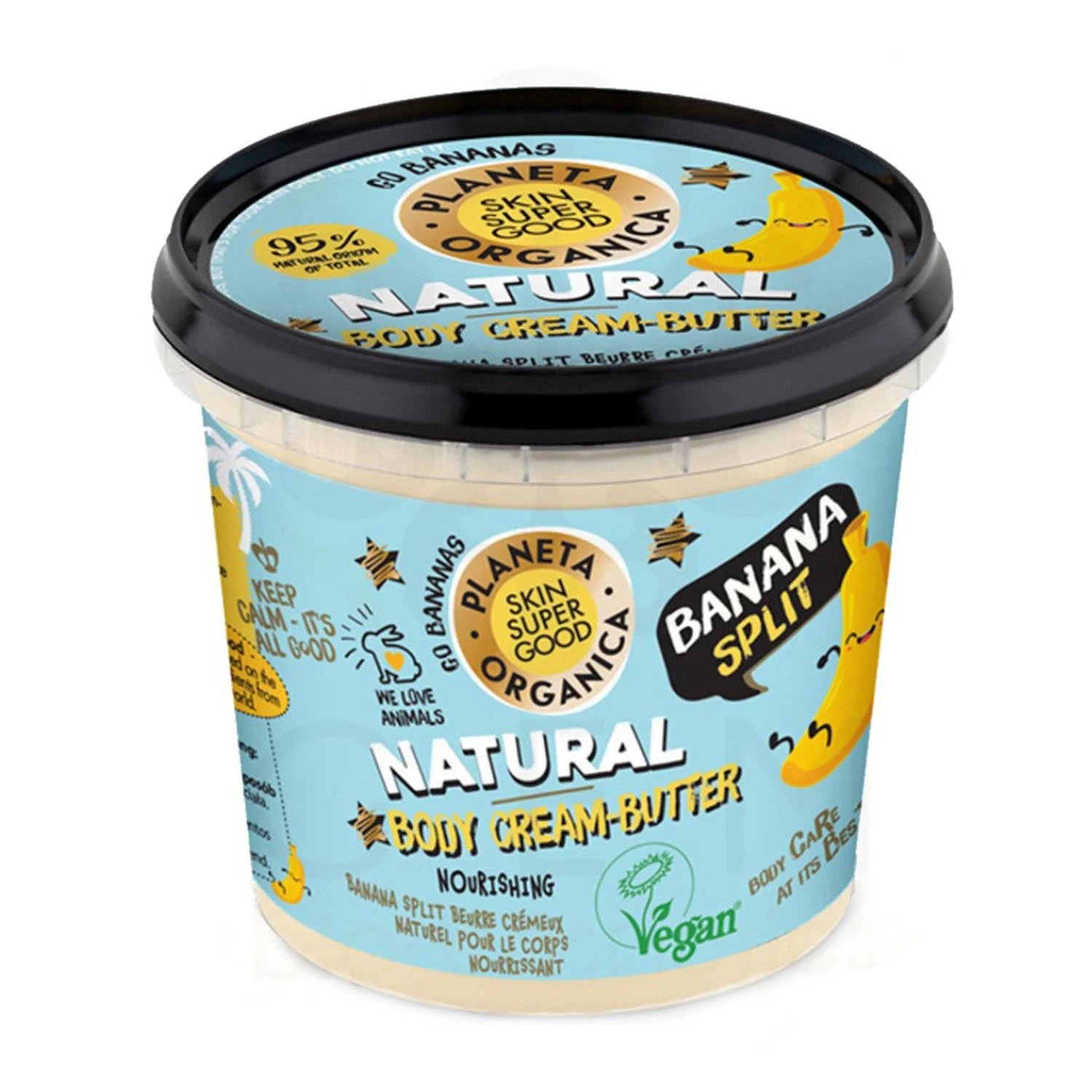 Natura Siberica Pelle Corpo Naturale Super Buono Crema Banana Split 360ml