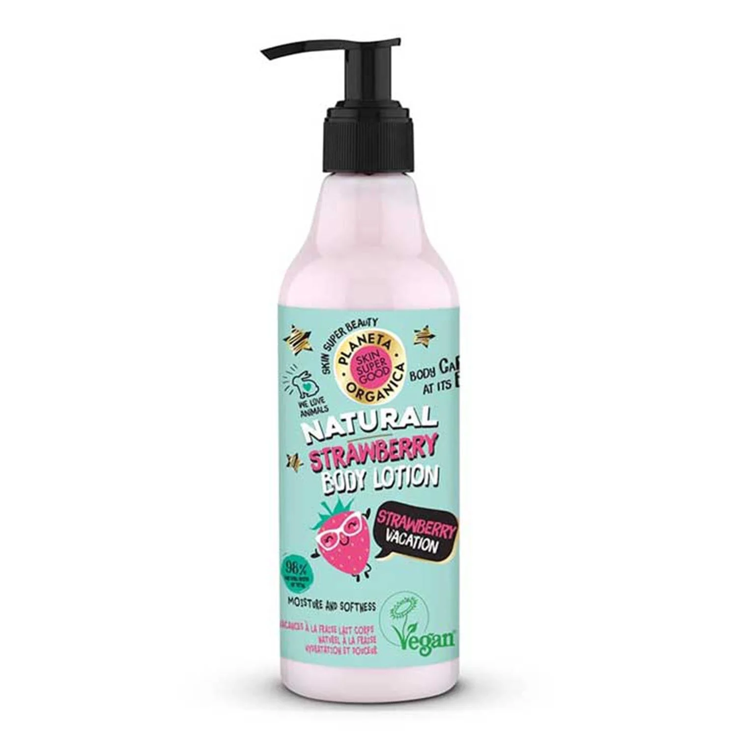 Natura Siberica Pelle Corpo Naturale Super Buono Crema Fragola Sogni 250ml