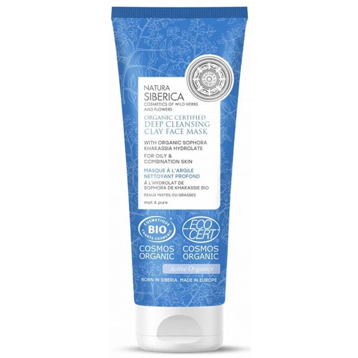 Natura Siberica Maschera Viso all'Argilla Detergente Profonda 75ml