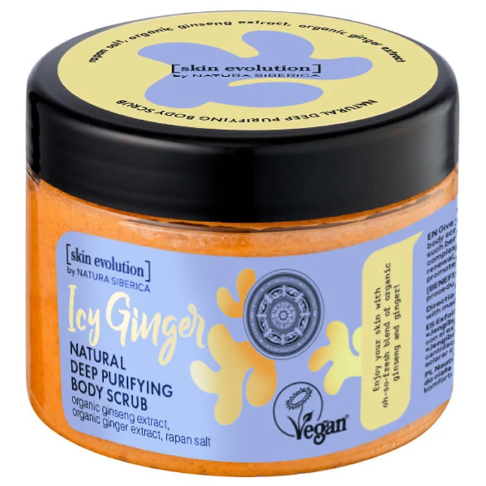 Natura Siberica Scrub Naturale Profondo Purificante Corpo Zenzero Ghiacciato 300ml