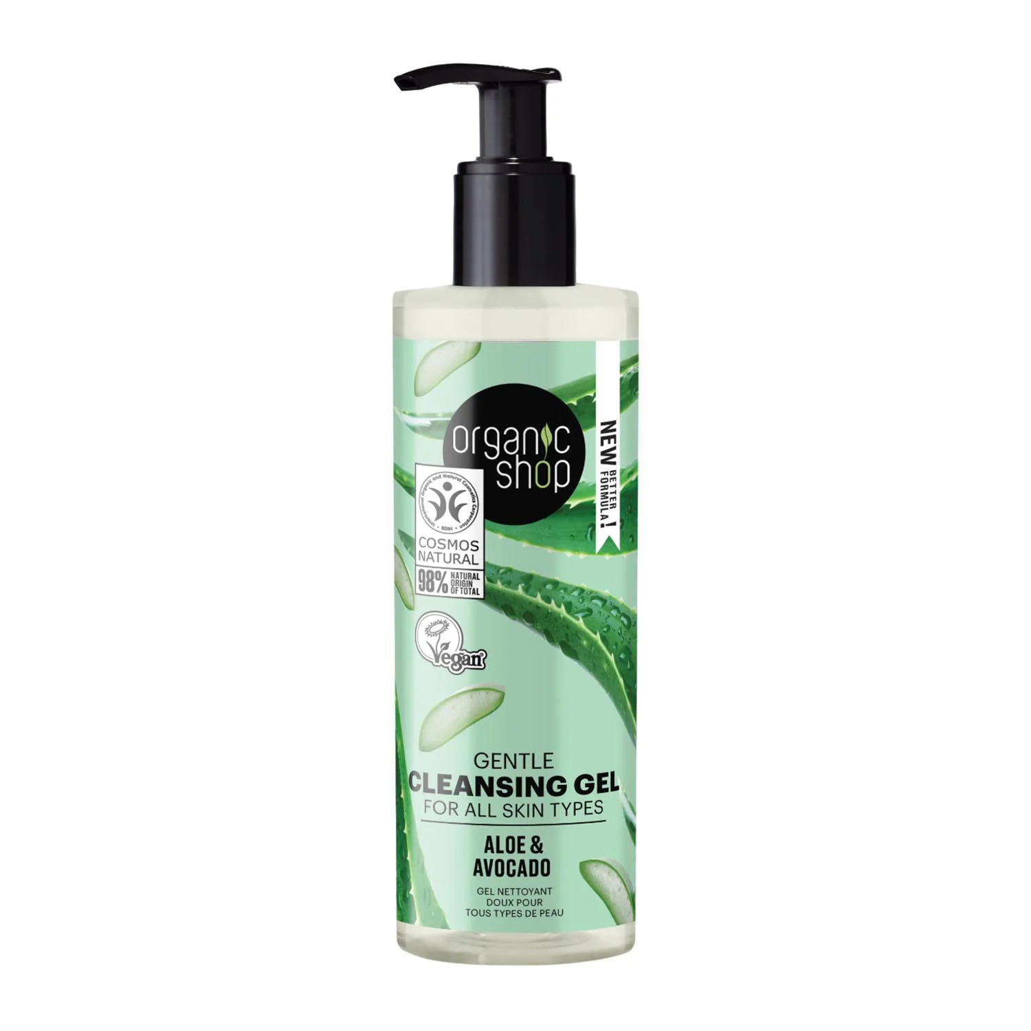 Organic Shop Aloe Gel Detergente Corpo Tutti i tipi di pelle 200ml