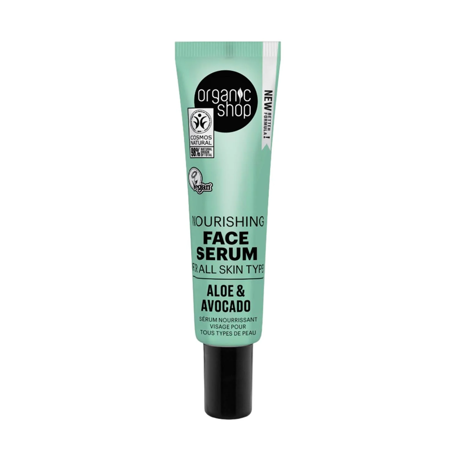 Organic Shop Aloe Siero Viso nutriente per Tutti i tipi di pelle 30ml