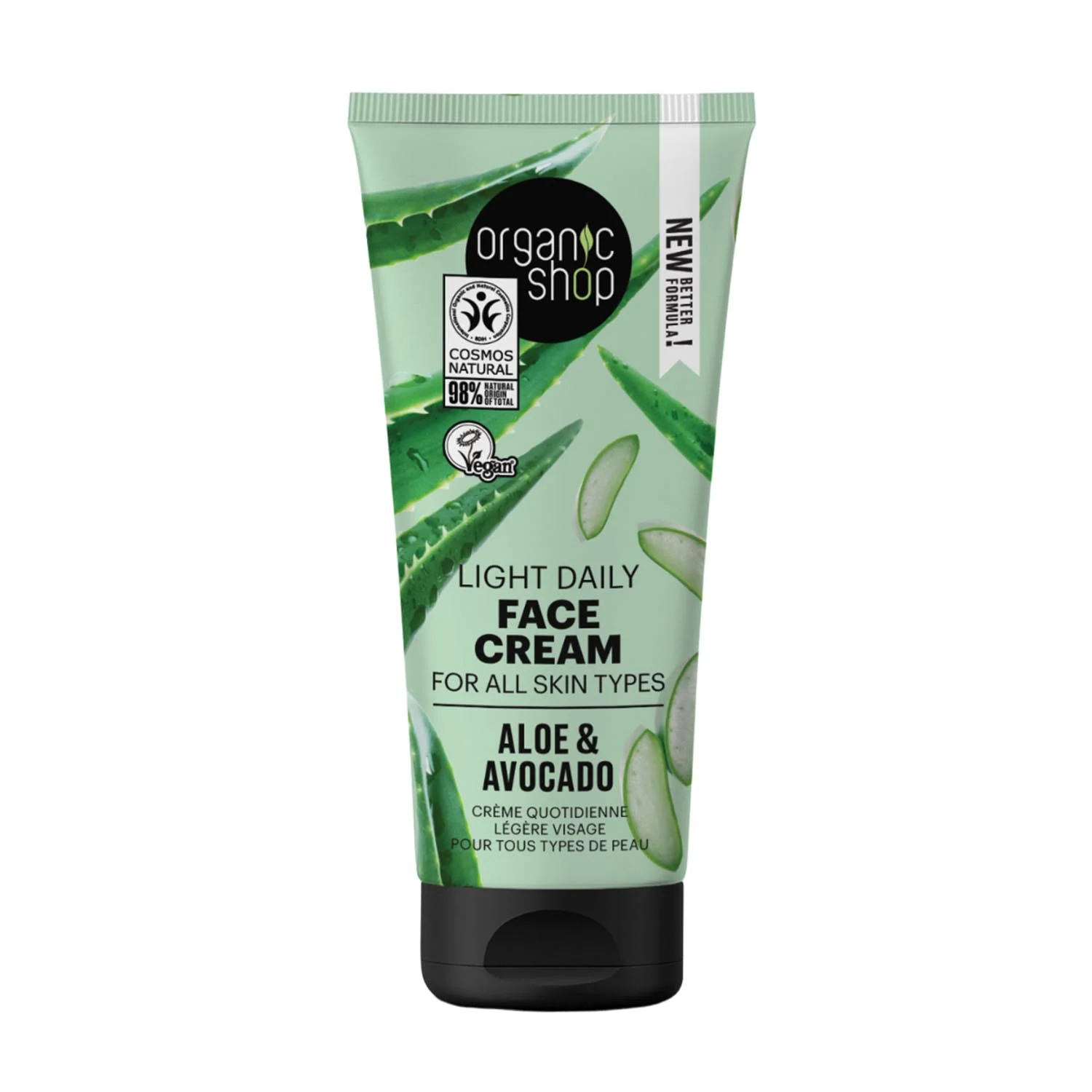 Organic Shop Aloe Crema Viso Giornaliera Tutti i tipi di pelle 50ml