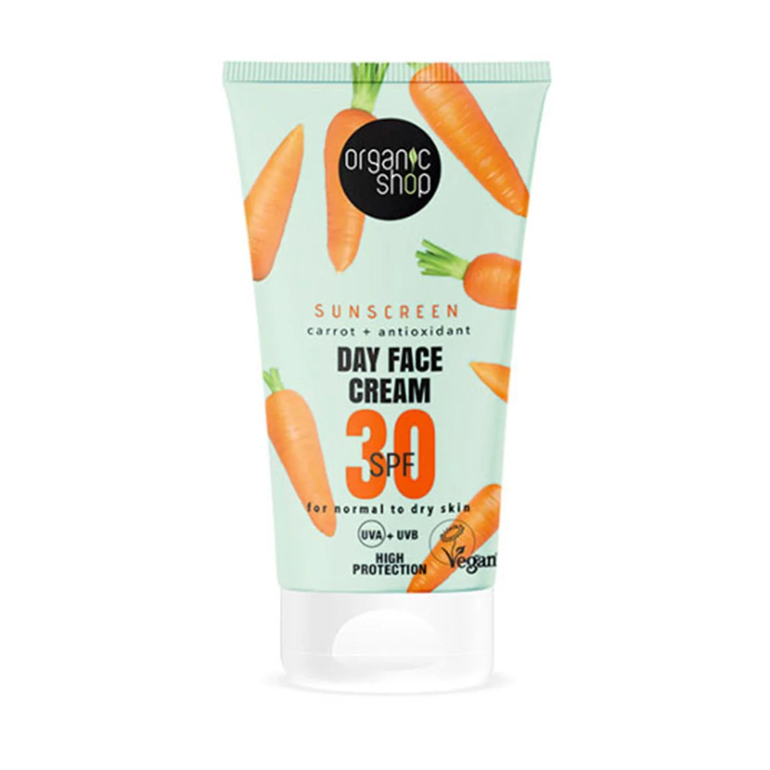 Organic Shop Carota Crema Viso Giorno Spf30 50ml