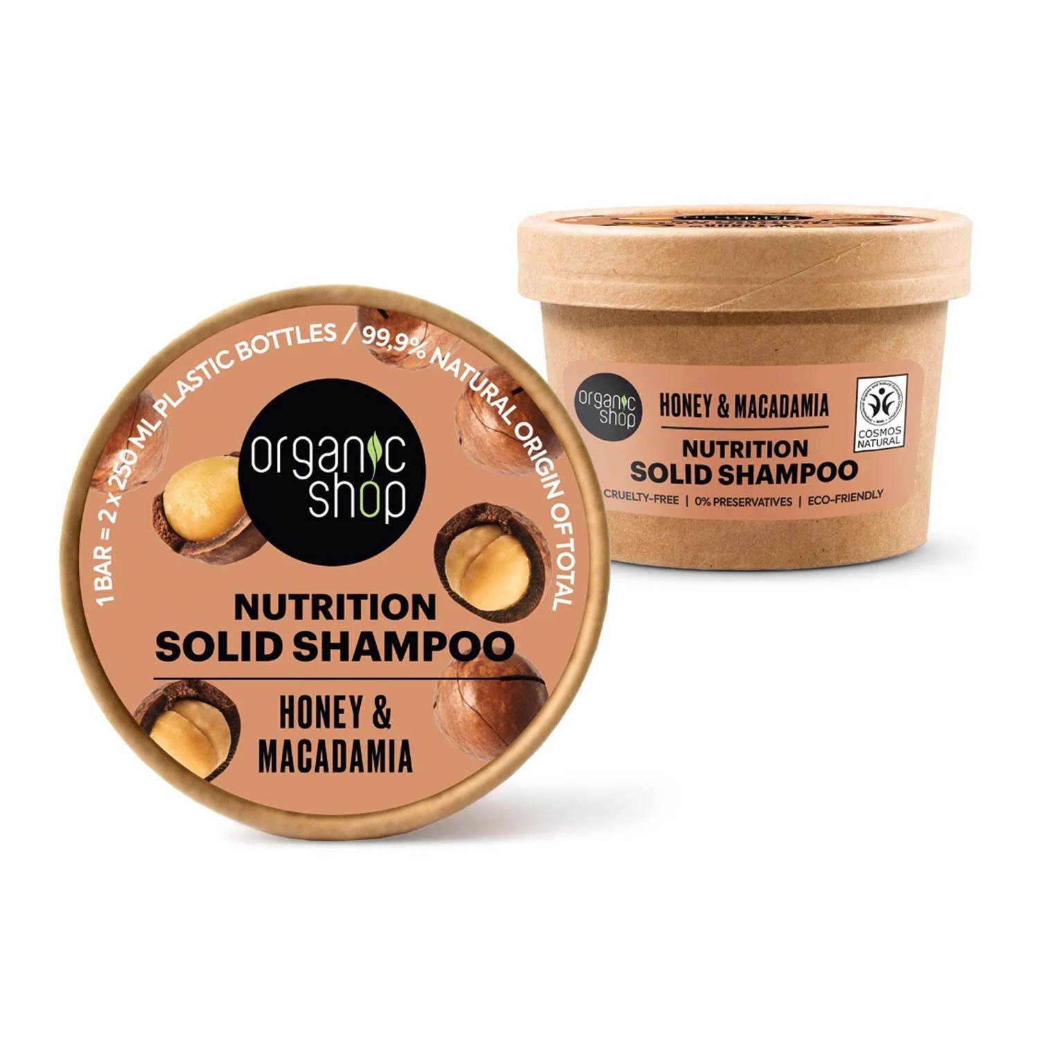 Organic Shop Miele Shampoo Solido nutrizione 60g