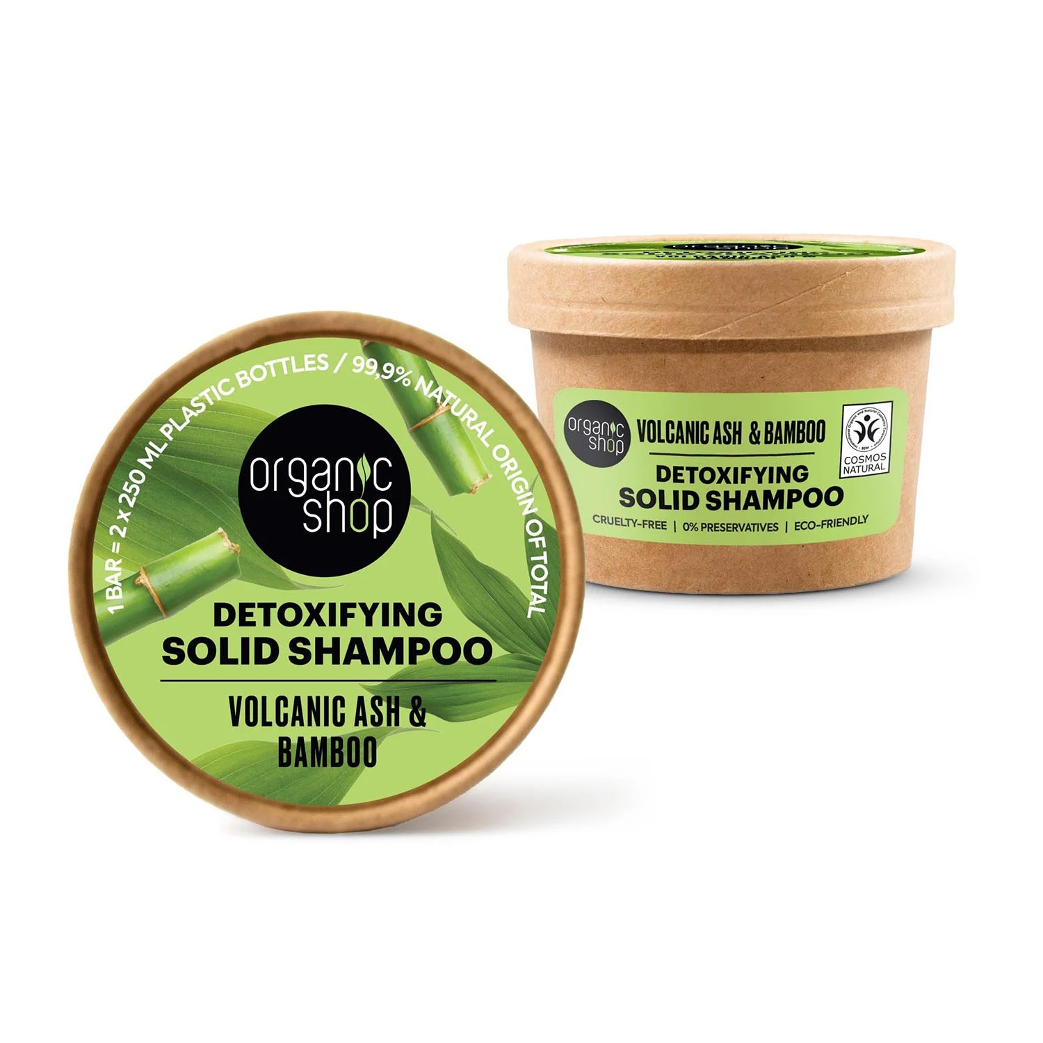 Organic Shop Cenere vulcanica Shampoo Solido detox 60g