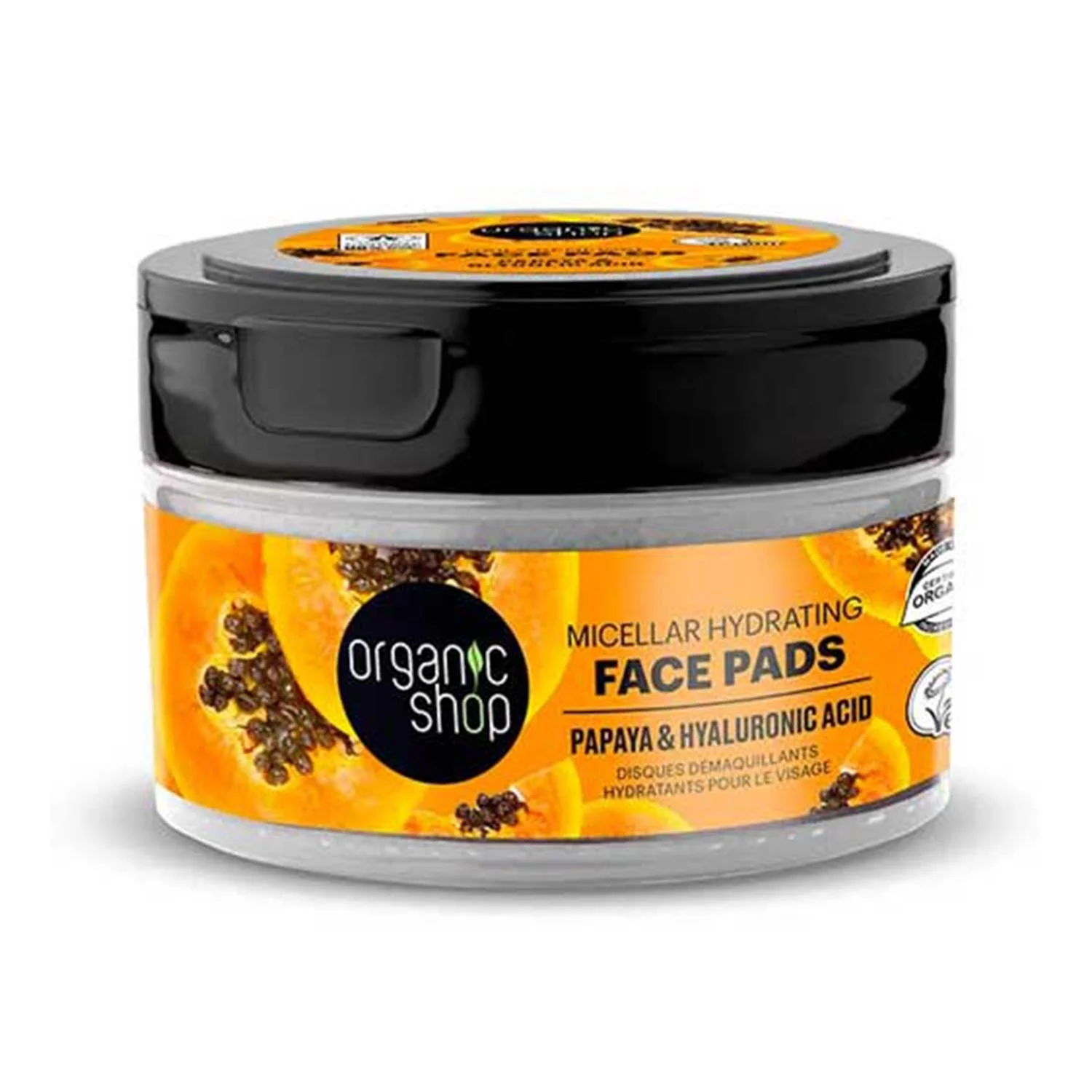 Organic Shop Papaya Dischi Viso Idratanti Micellari struccanti 20unità