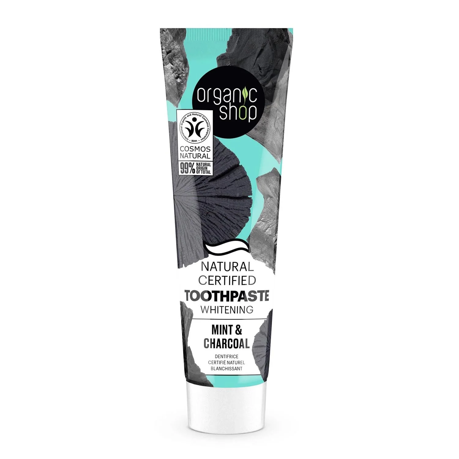 Organic Shop Dentifricio Sbiancante alla menta 100g