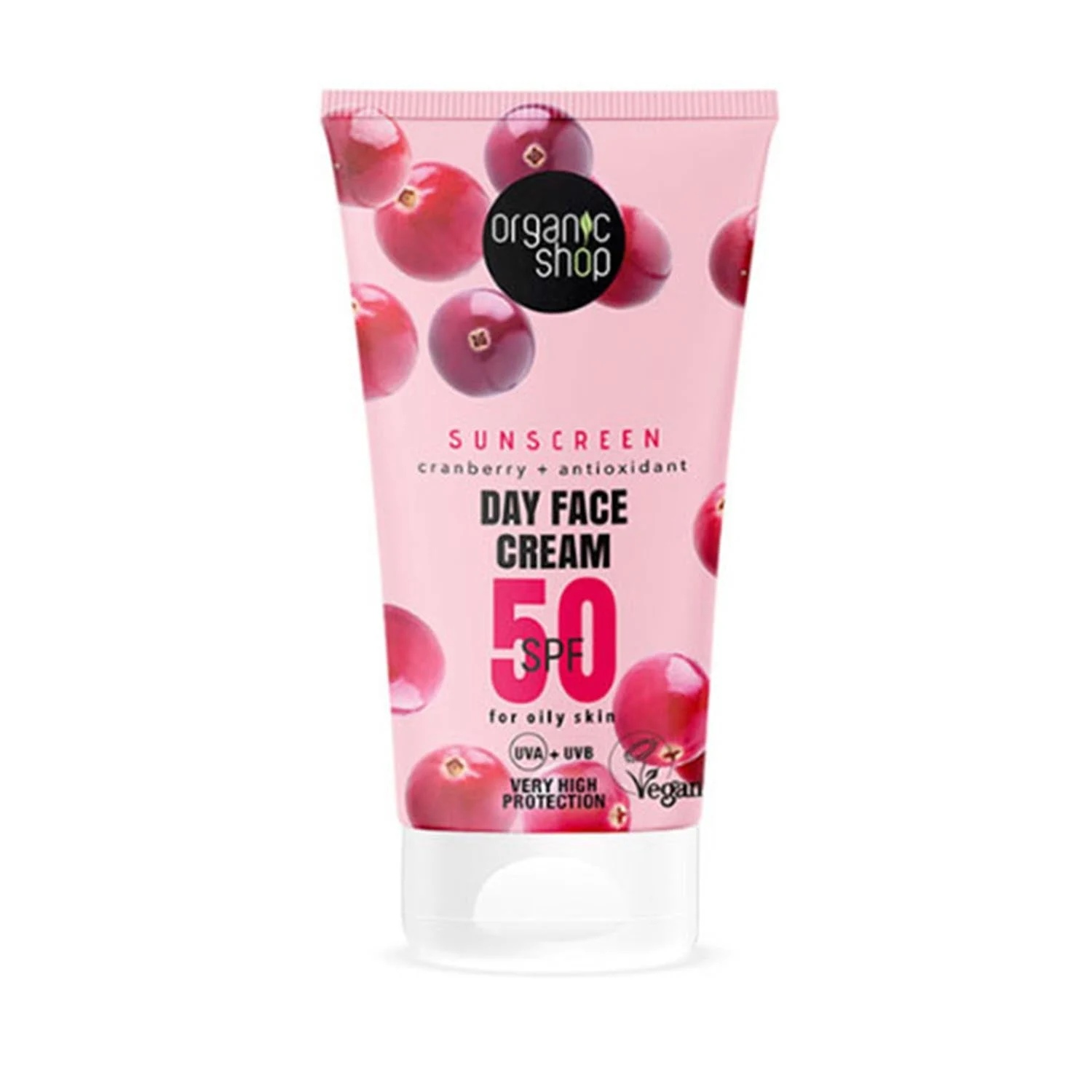 Organic Shop Mirtilli rossi Crema Viso Giorno Spf50 50ml