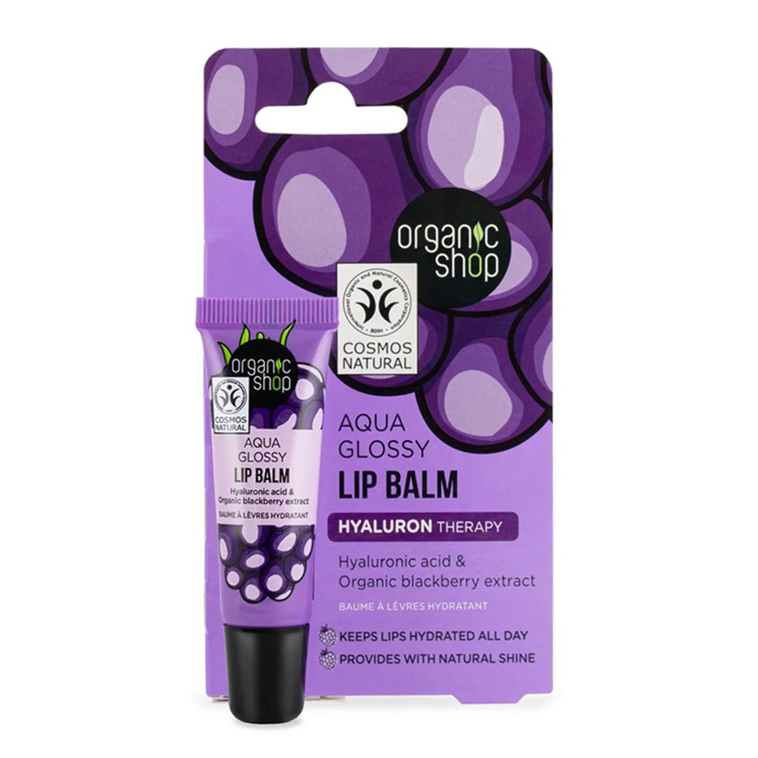 Natura Siberica Aqua Glossy Balsamo Mora Labbra
