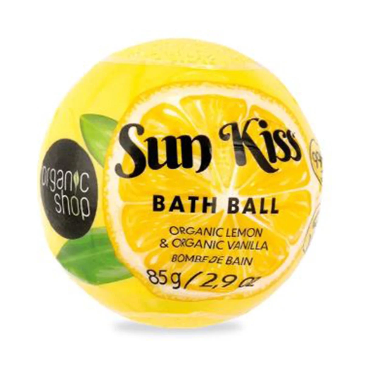 Natura Siberica Sun Kiss Bomba da bagno al limone biologico 85g