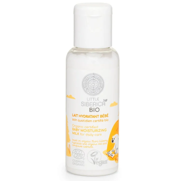 Latte idratante per bambini certificato biologico Natura Siberica per la cura quotidiana 50 ml