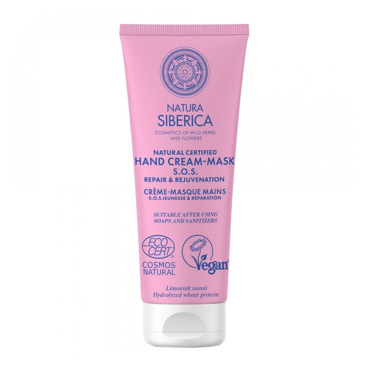Natura Siberica Sos Crema Mani Riparazione Ringiovanimento 75ml