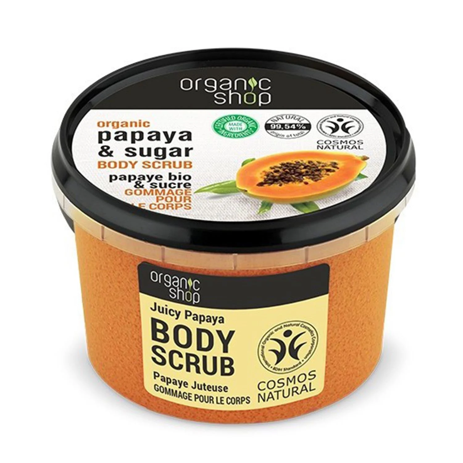 Organic Shop Scrub corpo alla papaya e zucchero