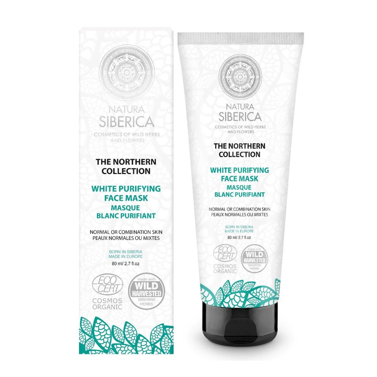 Natura Siberica Maschera viso The Northern Collection Bianca 60ml