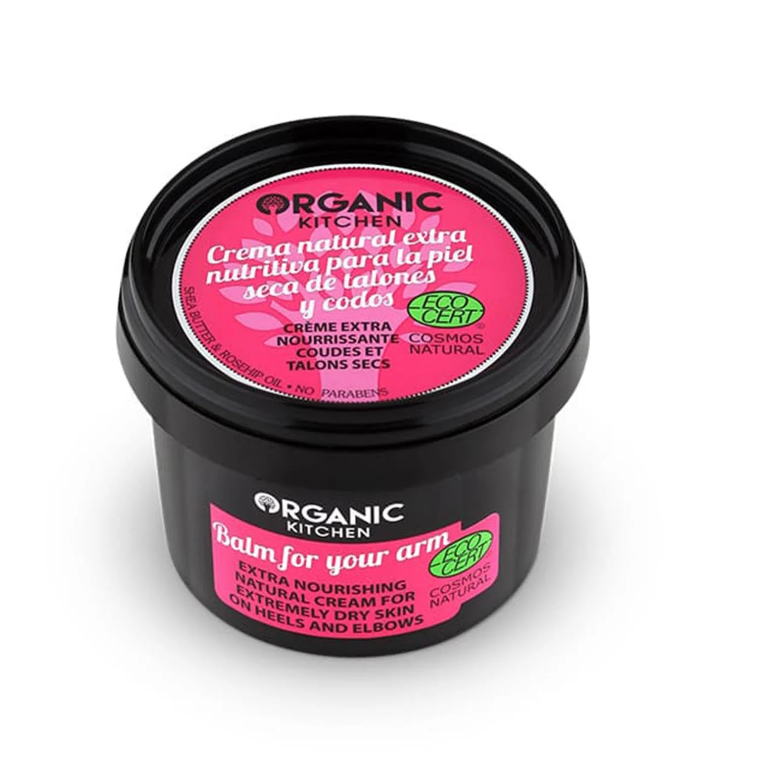 Organic Shop Balsamo da cucina biologico per le braccia Crema naturale extra nutriente per pelli secche talloni e gomiti 100ml