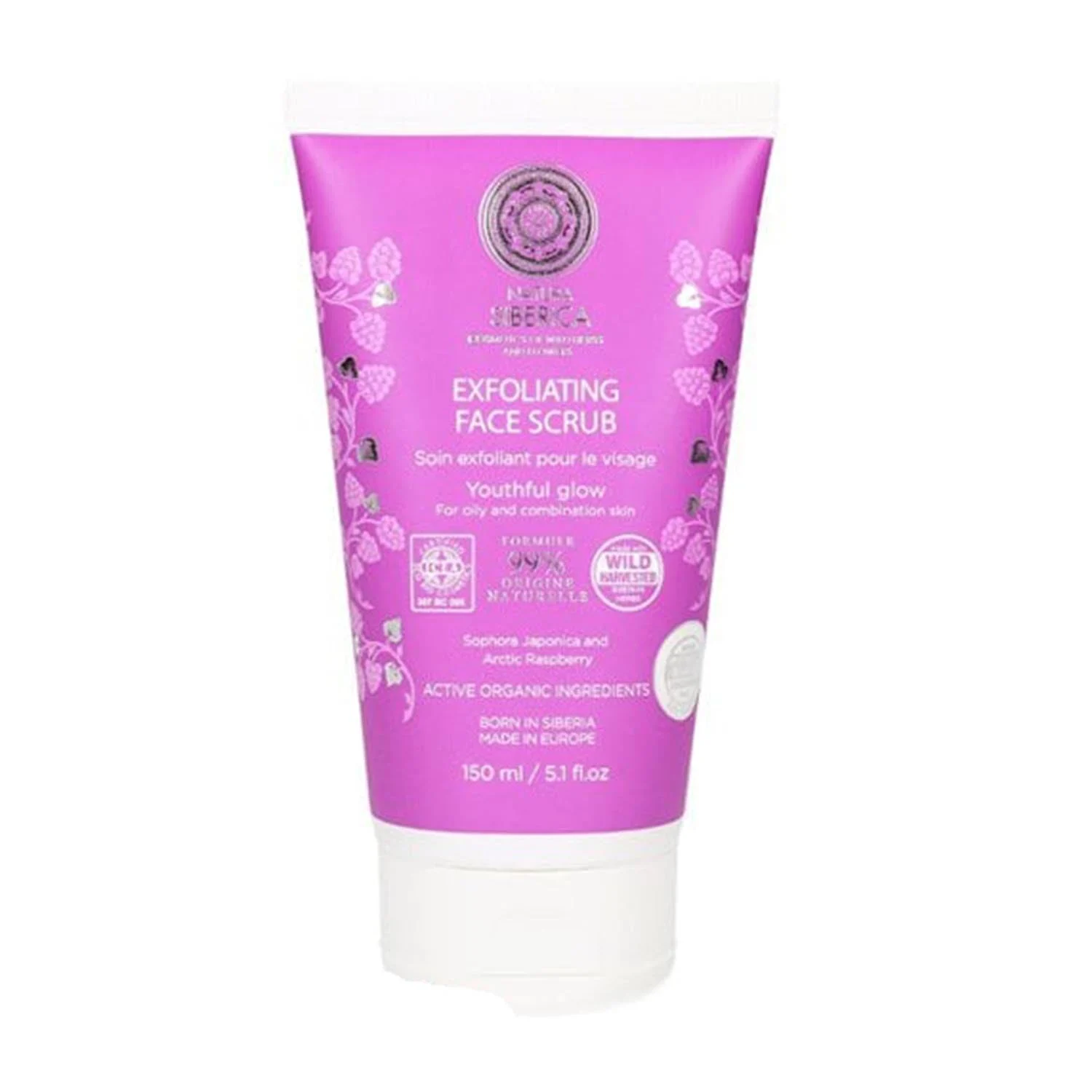 Natura Siberica Scrub viso giovanile brillante per pelle grassa 150 ml