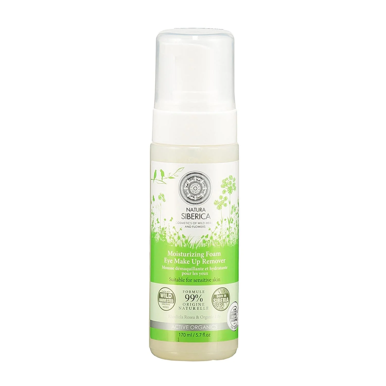 Natura Siberica Schiuma struccante idratante per pelli sensibili 170ml