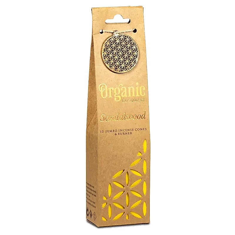 Legno di Sandalo - Coni di incenso con supporto - Song of India - 12pz
