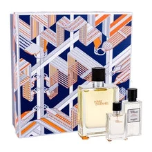 Hermes Cofanetto box regalo Terre D´Hermes Eau de toilette 100 ml, Dopobarba Terre D´Hermes 40 ml e miniatura Terre D´Hermes Eau de toilette 12,5 ml - 100 ml