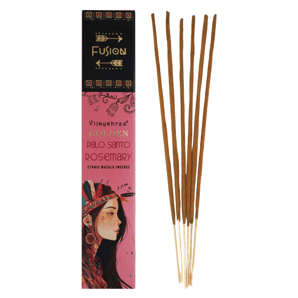 Palo Santo e Rosmarino - Bastoncini di Incenso - Vijayshree Golden Fusion - 15g