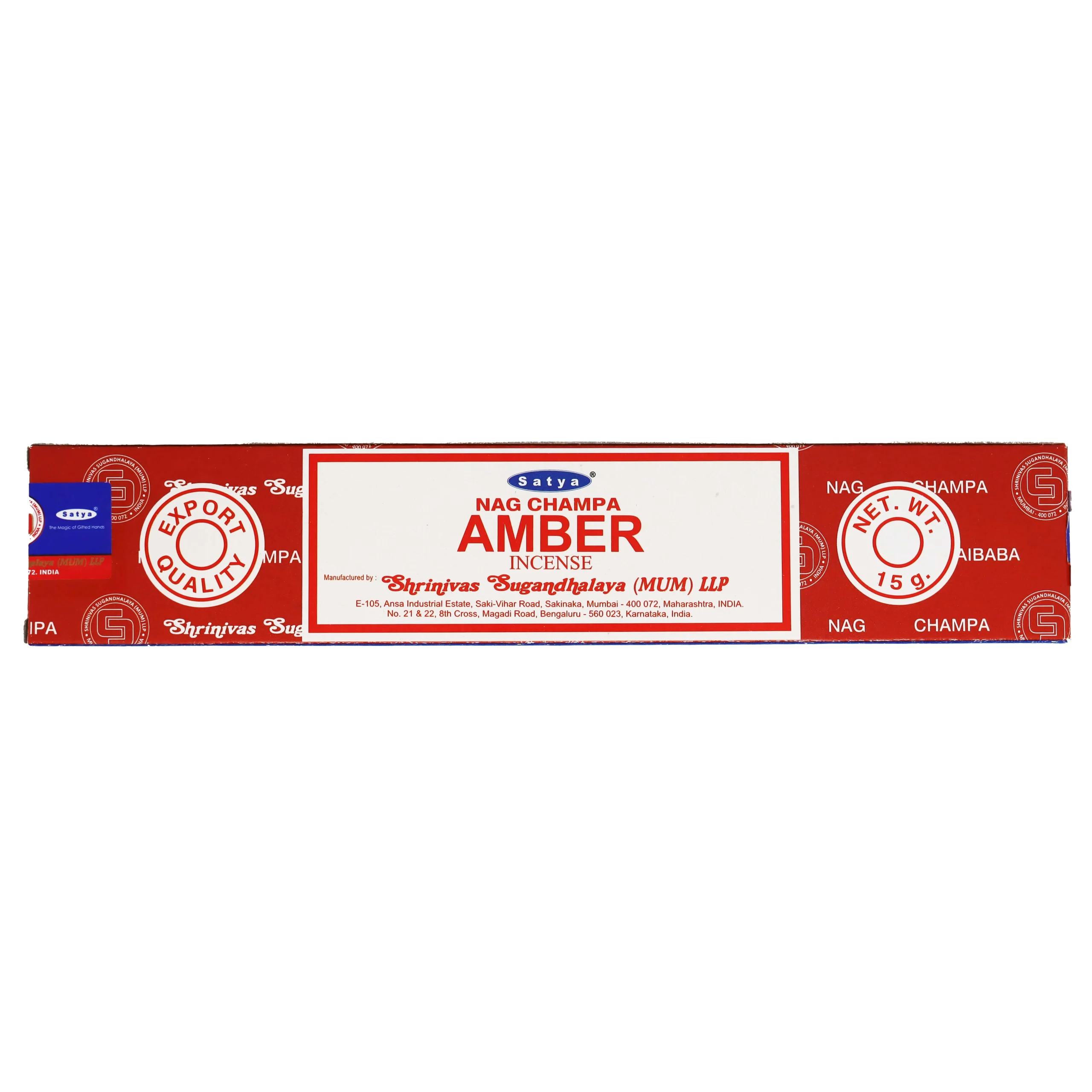 Ambra - Bastoncini d'incenso - Satya Sai Baba - 15g