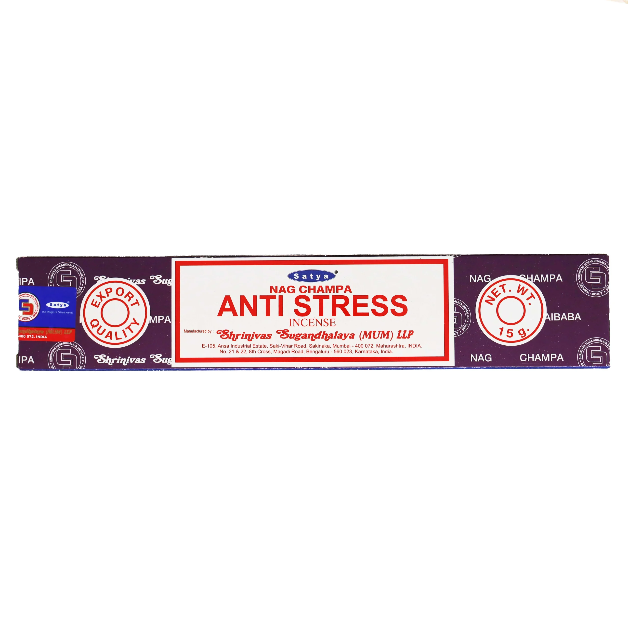Anti Stress - Bastoncini d'incenso - Satya Sai Baba - 15g