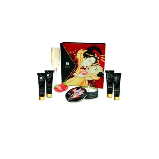 Shunga Secret Geisha Strawberry Champagne Kit