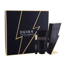 Carolina herrera Set idea regalo Bad Boy eau de toilette 100 ml, gel doccia 100 ml e miniatura eau de toilette 10 ml - 100 ml