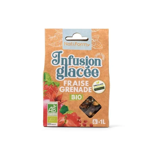 Nat&Form Infusión Fría Fresa Granada Bio 6uds