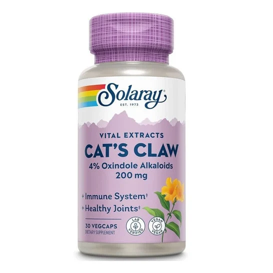 Solaray Uña Gato Cáps 200mg