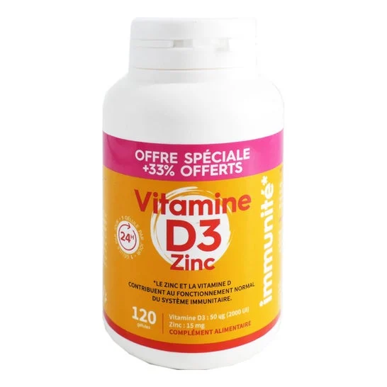 PharmaScience Vitamina D3 + Zinc 120caps