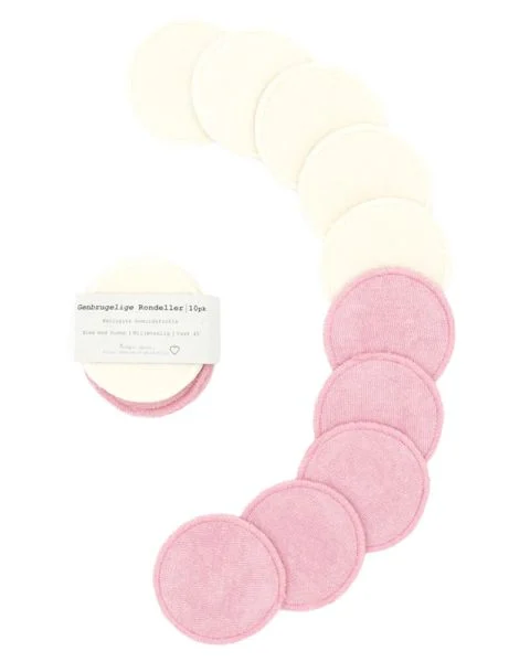 Pargaard Genbrugelige Rondeller Naturhvide og Rosa