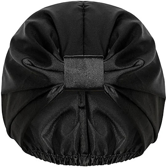 Cuffia per capelli satinata, da notte, nera