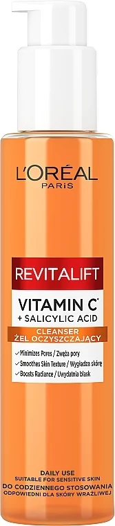 Gel detergente viso alla vitamina C
