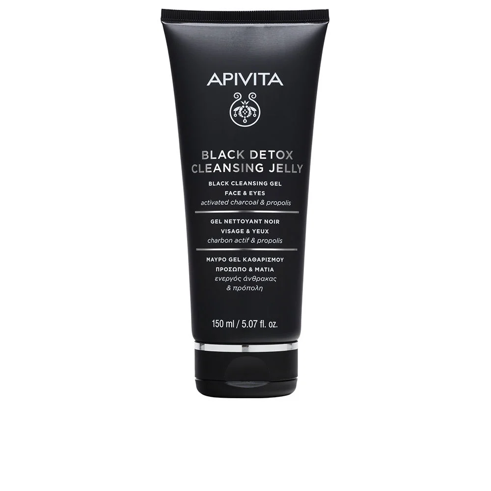 BLACK DETOX CLEANSING GEL - Detergente viso naturale con carbone attivo e propoli