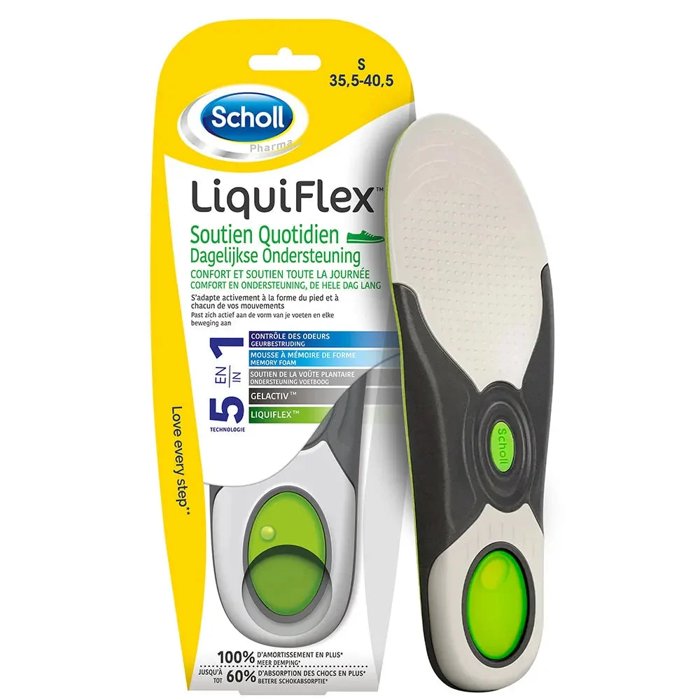 Scholl LiquiFlex Solette Supporto Giornaliero Donne Taglia 35.5-40.5