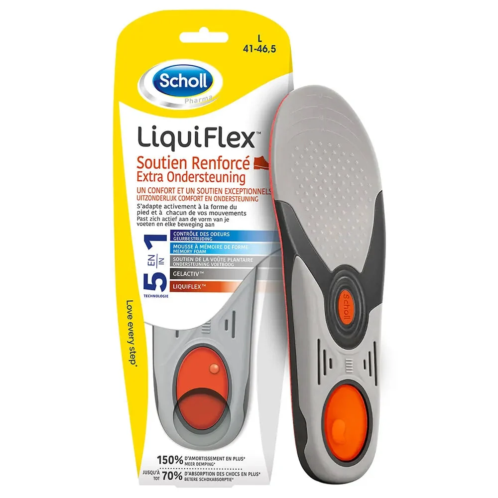 Scholl LiquiFlex Solette Supporto rinforzante Uomo Taglia 41-46.5