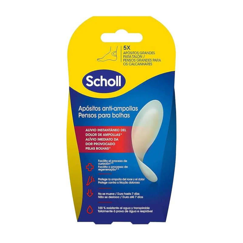Dr. Scholl Grandi Cerotti Anti-Blister per Talloni - 5 Unità