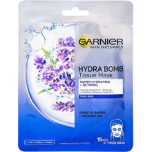 Garnier Skin Naturals Hydra Bomb Maschera in tessuto idratante contro i segni della stanchezza con estratto di lavanda - 28,0 g